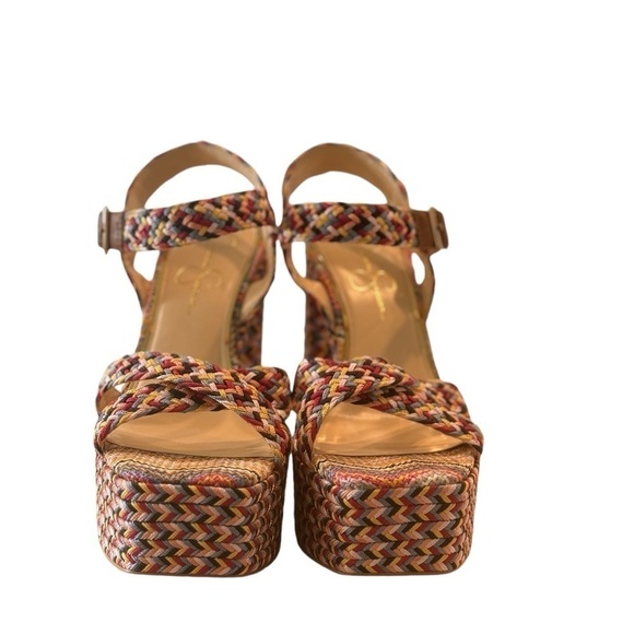 Jessica Simpson‎ Women's Multicolor Woven Brycen Platform Sandals Size 10 - Picture 10 of 15
